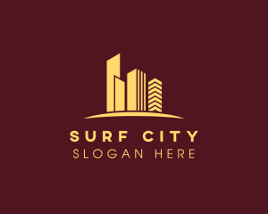 Deluxe City Buildings logo design