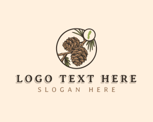 Map - Sweden Pine Cone logo design