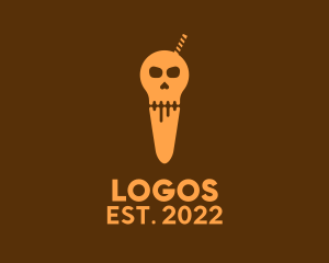 Eatery - Skull Ice Cream Sorbet logo design