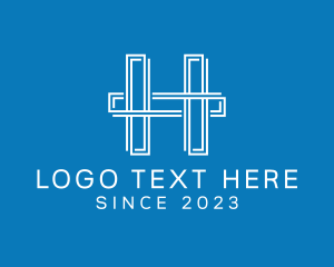 Diagnostics - Professional Business Letter H logo design