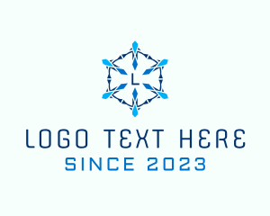 Snowflake - Jewelry Crystal Gem logo design