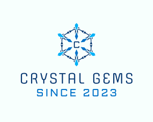 Jewelry Crystal Gem logo design