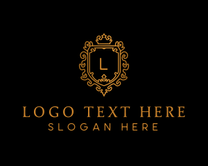 Deluxe - Elegant Royal Shield logo design