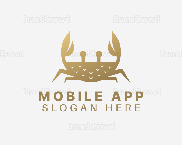 Gradient Golden Crab Logo