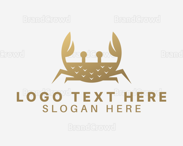 Gradient Golden Crab Logo