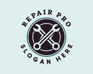 Wrench Spanner Repair Tool logo design