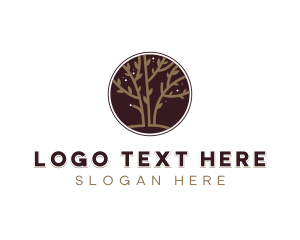 Maple Tree - Botanical Tree Planting logo design