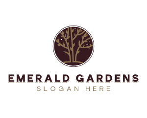 Botanical Tree Planting logo design