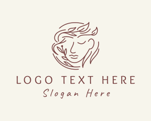 Facial Care - Wellness Woman Face logo design