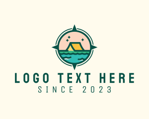 Explore - Outdoor River Lake Camping logo design