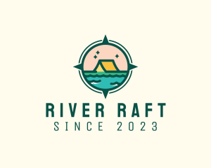 Outdoor River Lake Camping  logo design