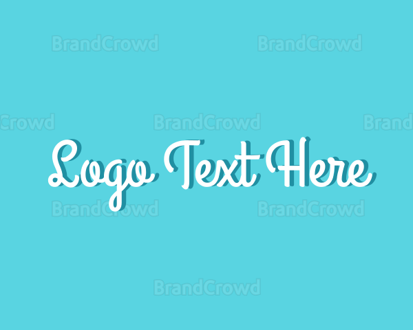 Fashion Cursive Wordmark Logo