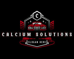 Car Garage Pressure Washer logo design