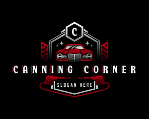 Car Garage Pressure Washer logo design