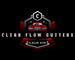 Car Garage Pressure Washer logo design