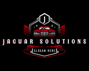 Car Garage Pressure Washer logo design