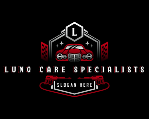 Car Garage Pressure Washer logo design