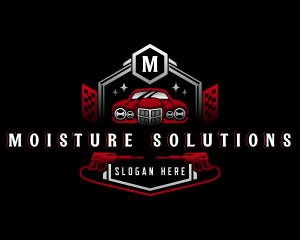 Car Garage Pressure Washer logo design