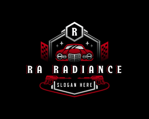 Car Garage Pressure Washer logo design