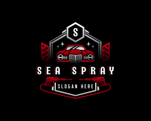 Car Garage Pressure Washer logo design