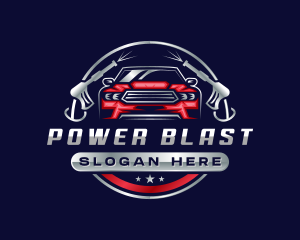 Cleaning Vehicle Power Washer logo design