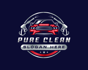 Cleaning Vehicle Power Washer logo design