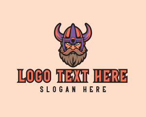 Video Game - Streamer Gaming Viking logo design