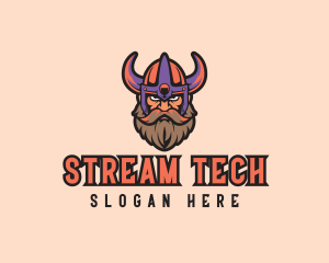 Streamer - Streamer Gaming Viking logo design