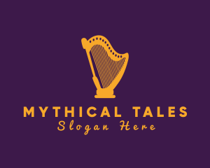 Mythology - Mythology Harp Instrument logo design