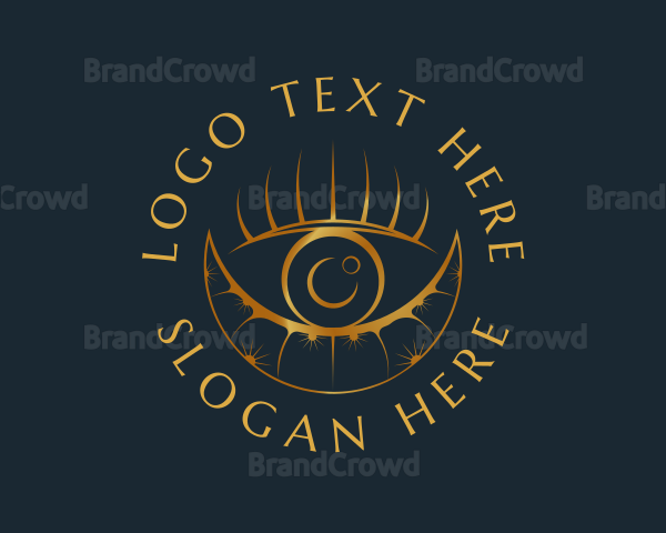 Cosmic Crescent Eye Logo