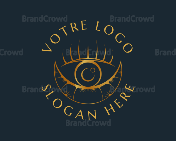 Cosmic Crescent Eye Logo