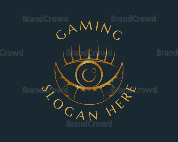 Cosmic Crescent Eye Logo