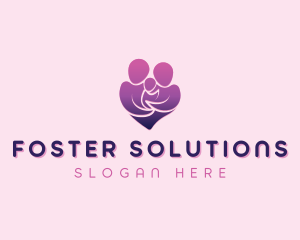 Foster - Heart Family People logo design