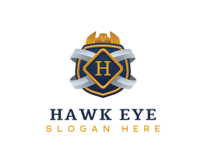 Royal Hawk Shield logo design