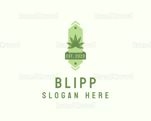 Organic Cannabis Weed Logo