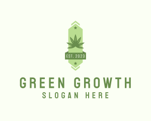 Organic Cannabis Weed logo design