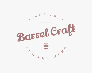 Barrel - Hipster Retro Barrel logo design