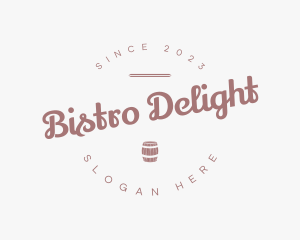 Tavern Retro Barrel logo design