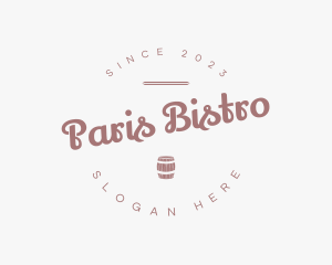 Tavern Retro Barrel logo design