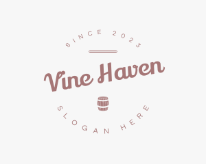 Tavern Retro Barrel logo design