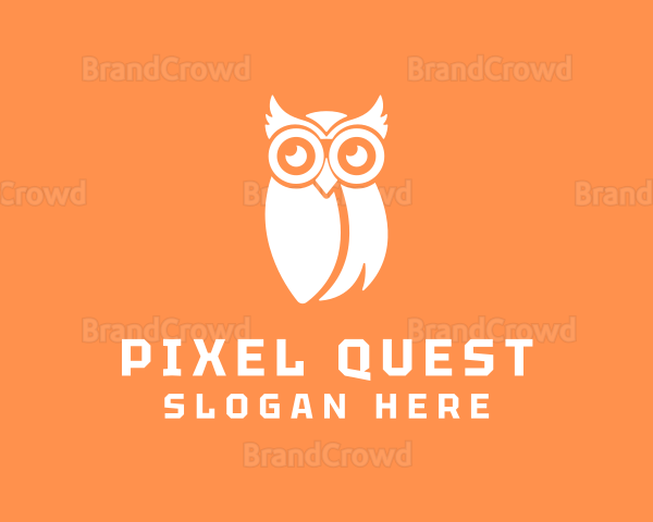 Simple Owl Bird Logo