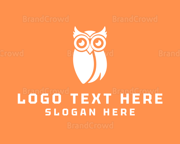 Simple Owl Bird Logo