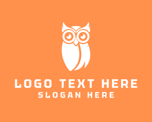 Eyeglasses - Simple Owl Bird logo design