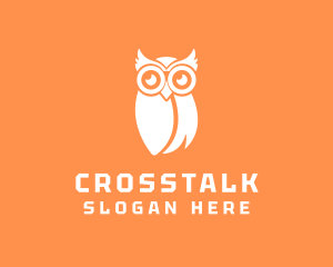Eyeglasses - Simple Owl Bird logo design