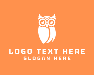 Simple Owl Bird Logo