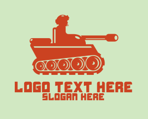 Little - Army Tank logo design