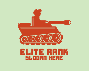 Rank - Army Tank logo design