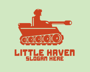 Little - Army Tank logo design