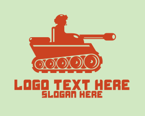 Games - Army Tank logo design