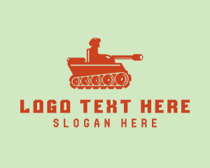 Military Army Tank  logo design